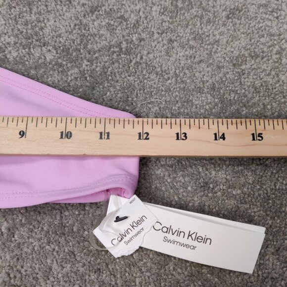 Calvin Klein Asymmetrical Bikini - Pink and Peach Size Medium Summer Beach - Picture 5 of 11